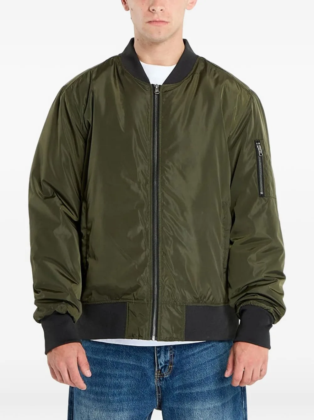 Zip-Fastening Bomber Jacket by Urban Classics