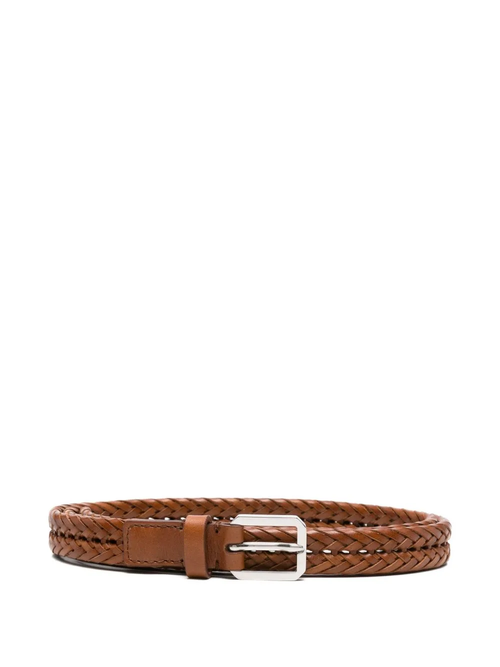 Braided-Leather Belt by TOM FORD