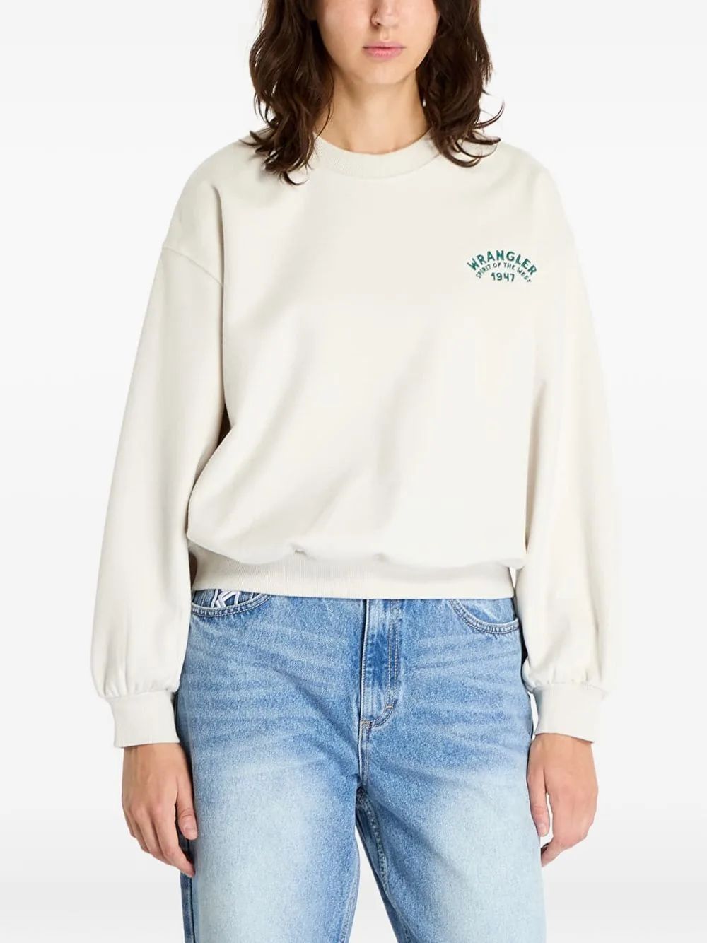 Logo-Print Sweater by Wrangler