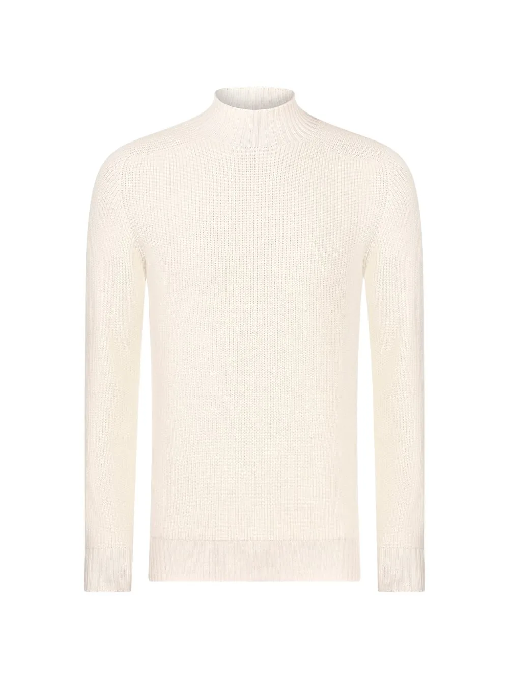 Ribbed-Knit High-Neck Sweater by Gran Sasso