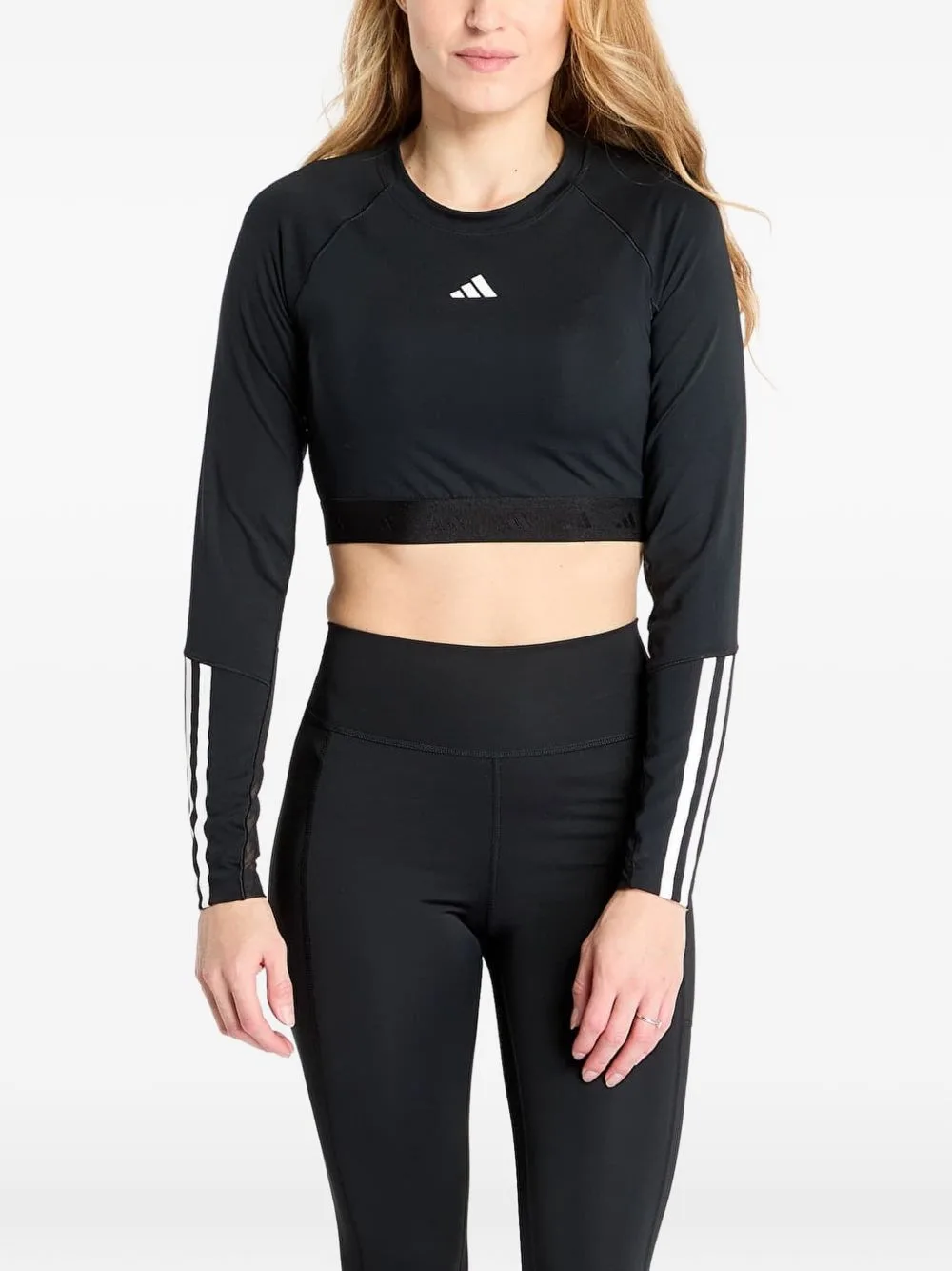 Hyperglam Cropped Long-Sleeve Top by adidas