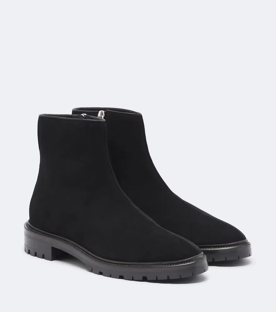 Moto Suede Ankle Boots by The Row