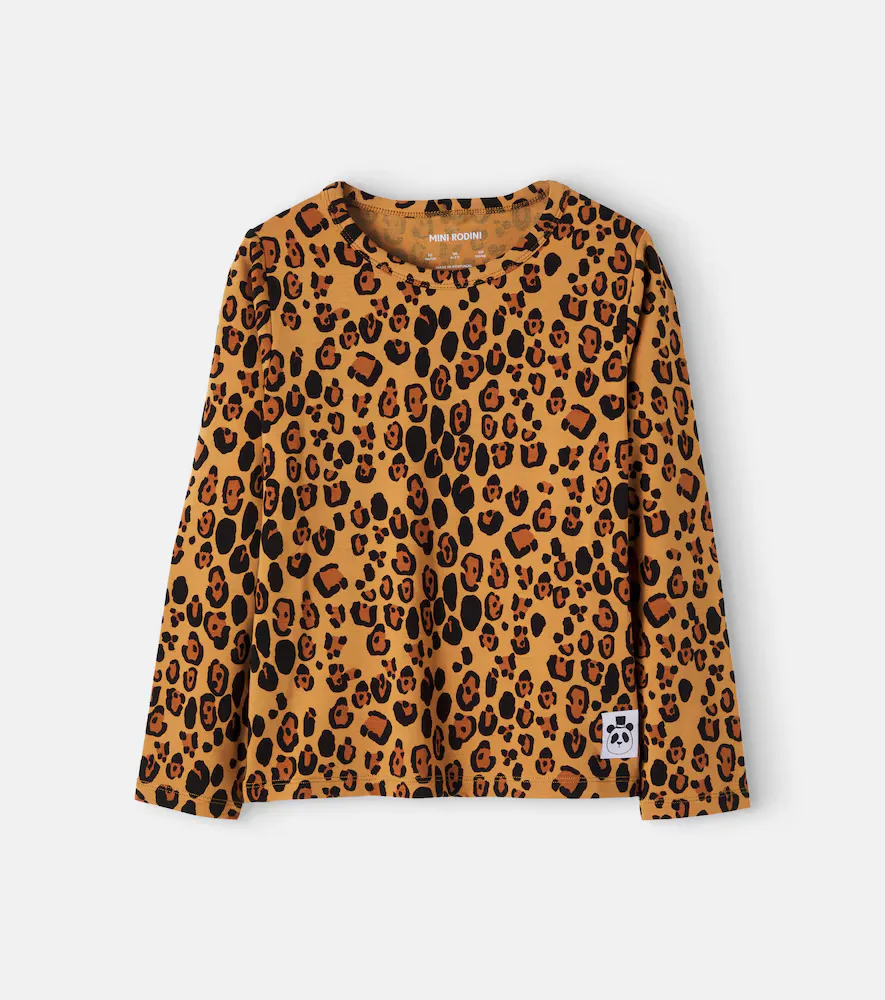 Leopard-Print Jersey T-Shirt by Mini Rodini