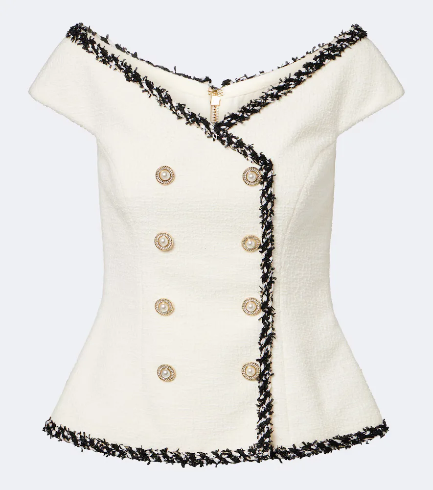 Jacquie Tweed Top by Rebecca Vallance