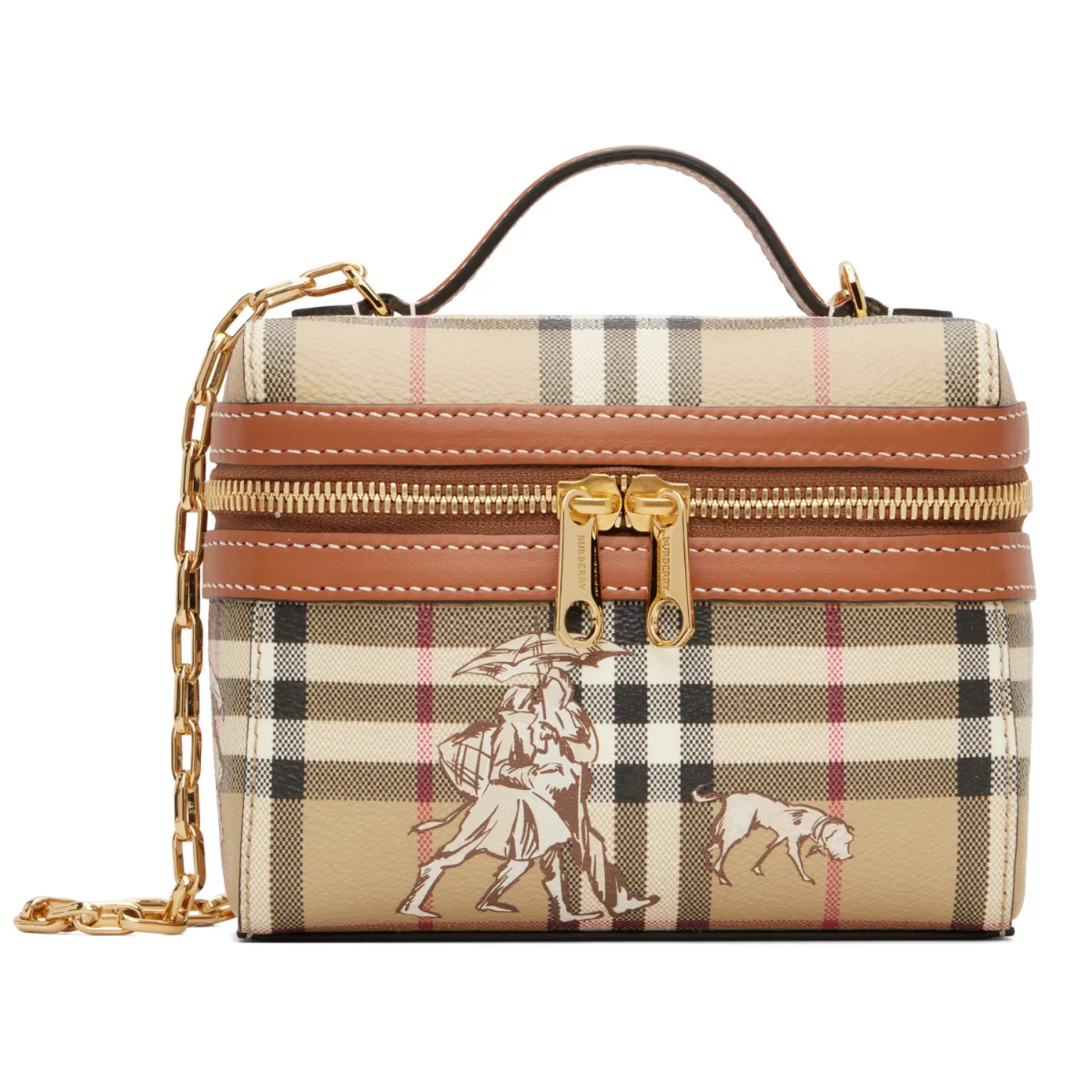 Mini Check Mates Vanity Bag by Burberry