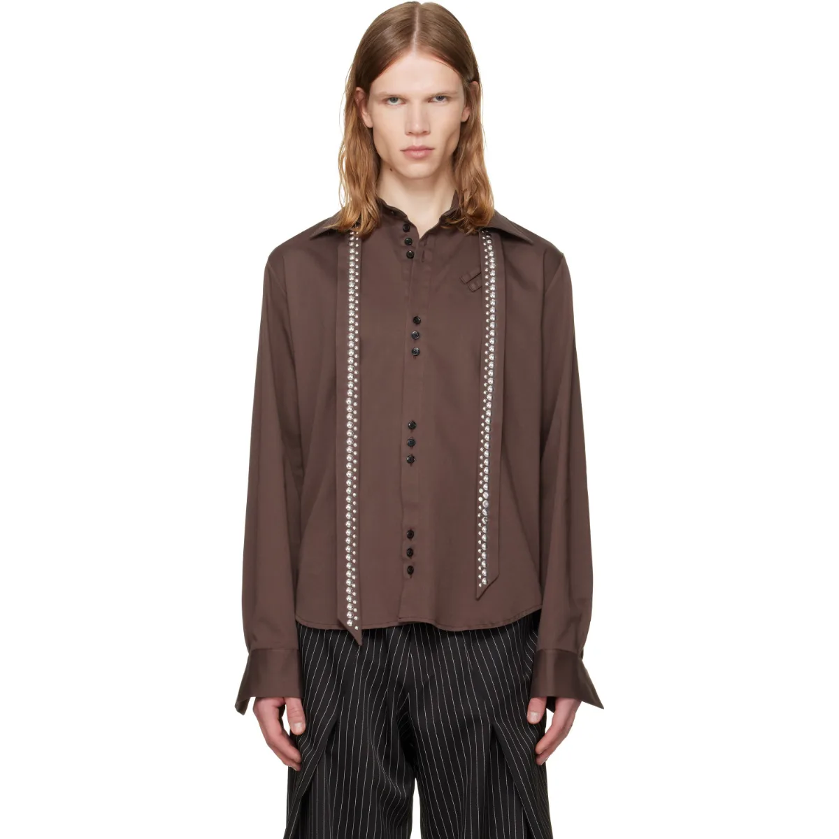 Detachable Collar Scarf Shirt by a.v. vattev