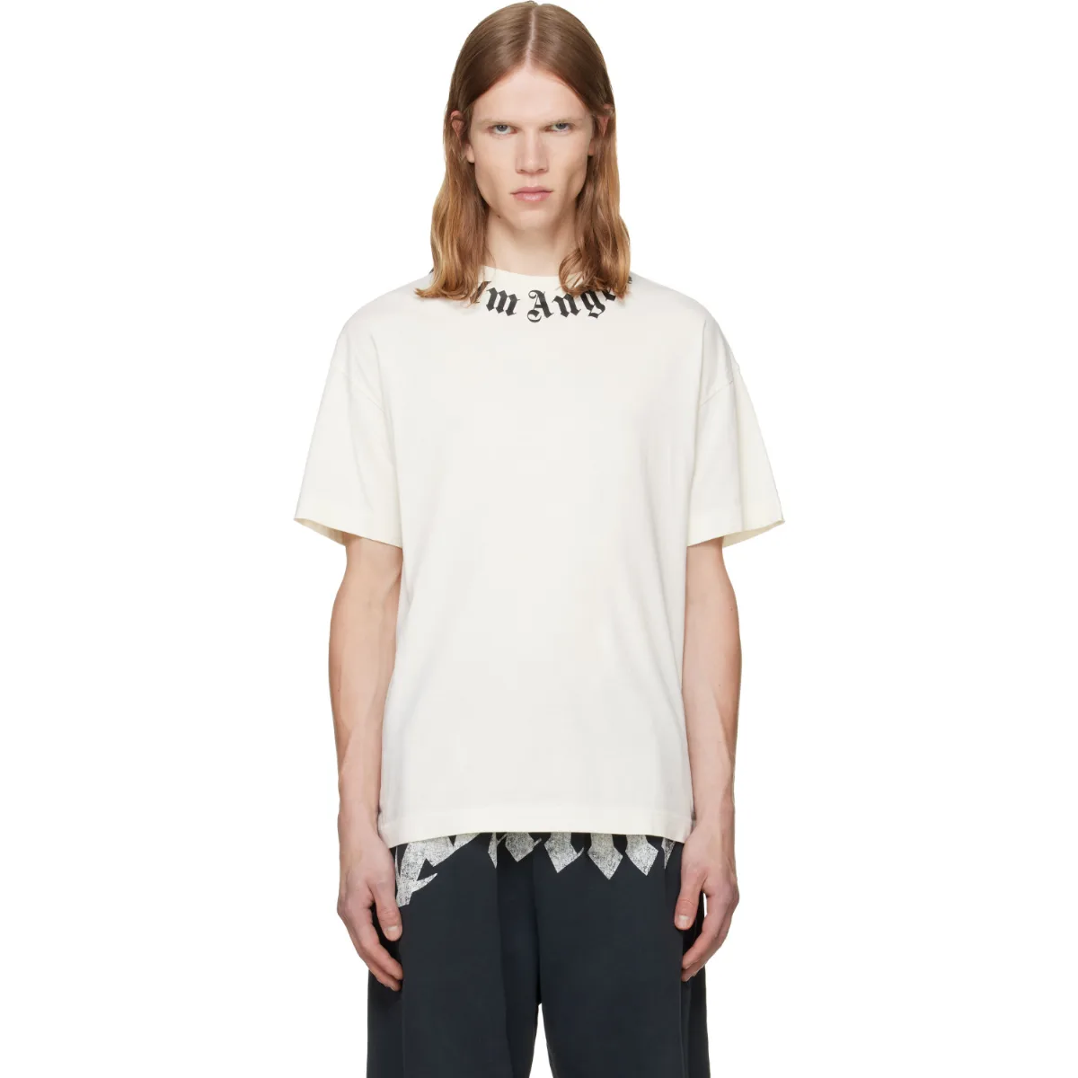 Neck Logo Regular T-Shirt by Palm Angels