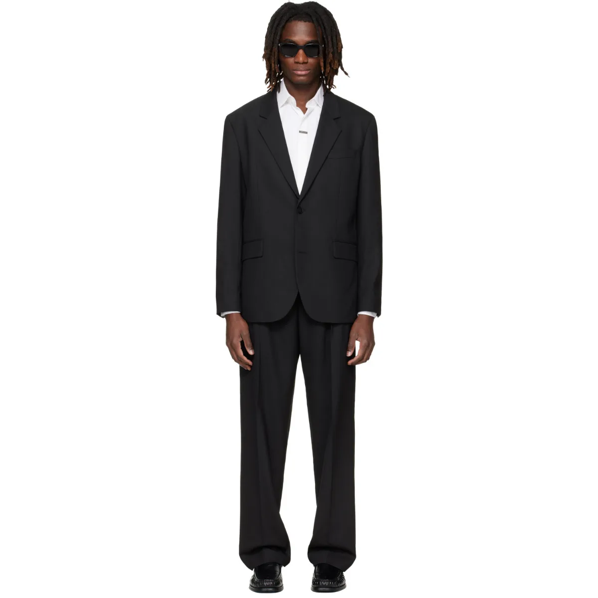 Two-Piece Modern-Fit Stretch Twill Suit by Hugo