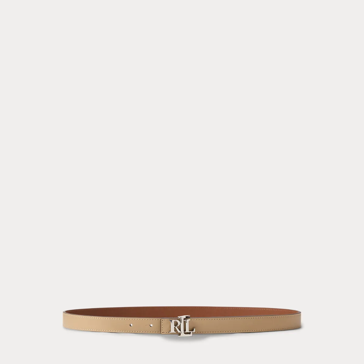 Logo Reversible Skinny Leather Belt