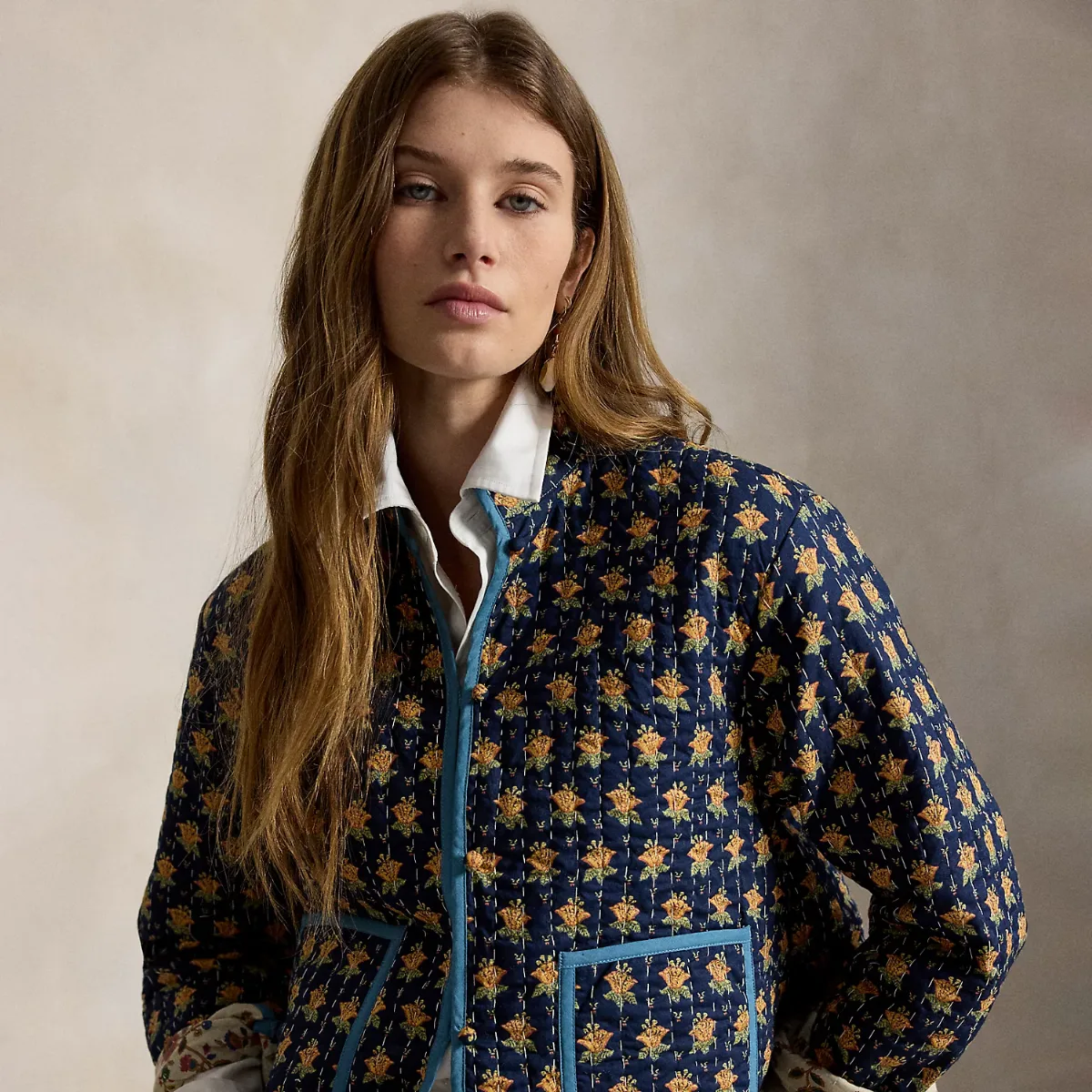 Reversible Quilted Cotton Jacket by Polo Ralph Lauren