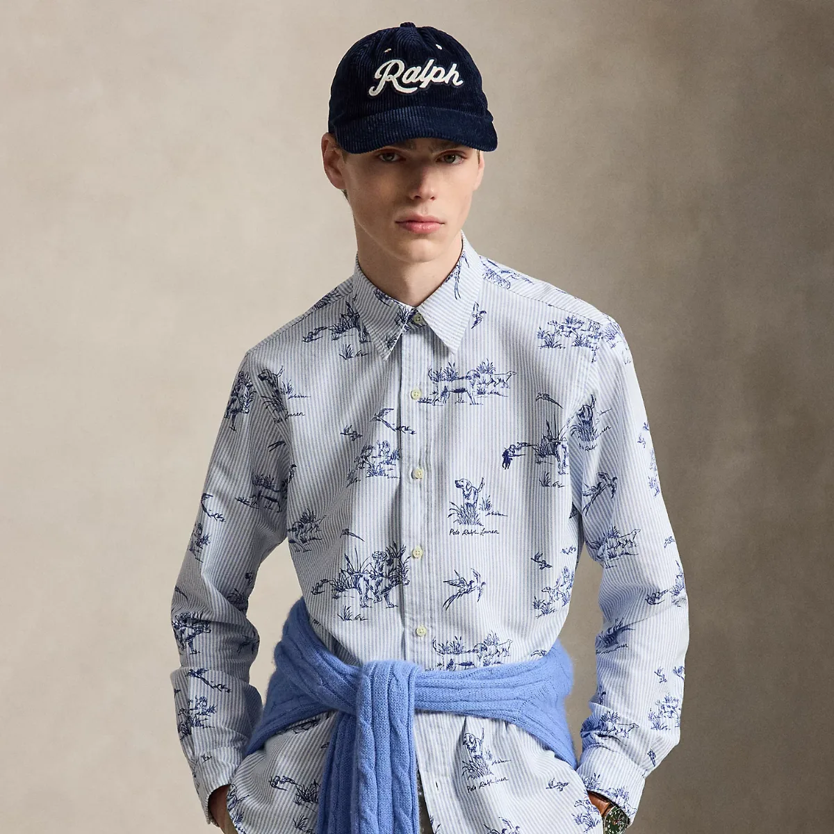 Custom Fit Dog-and-Pheasant Oxford Shirt by Polo Ralph Lauren
