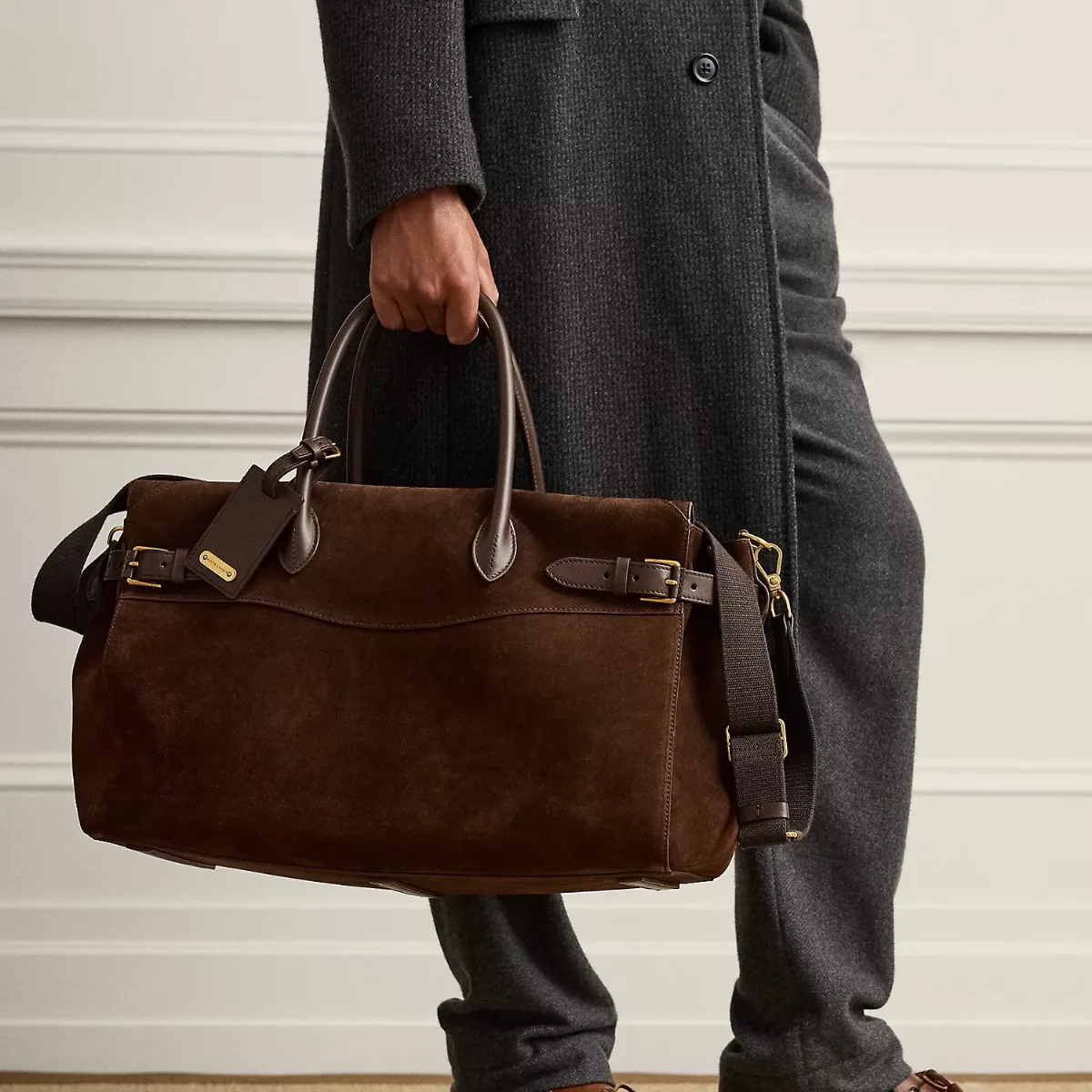 Bedford Calf-Suede Duffel by Ralph Lauren Purple Label
