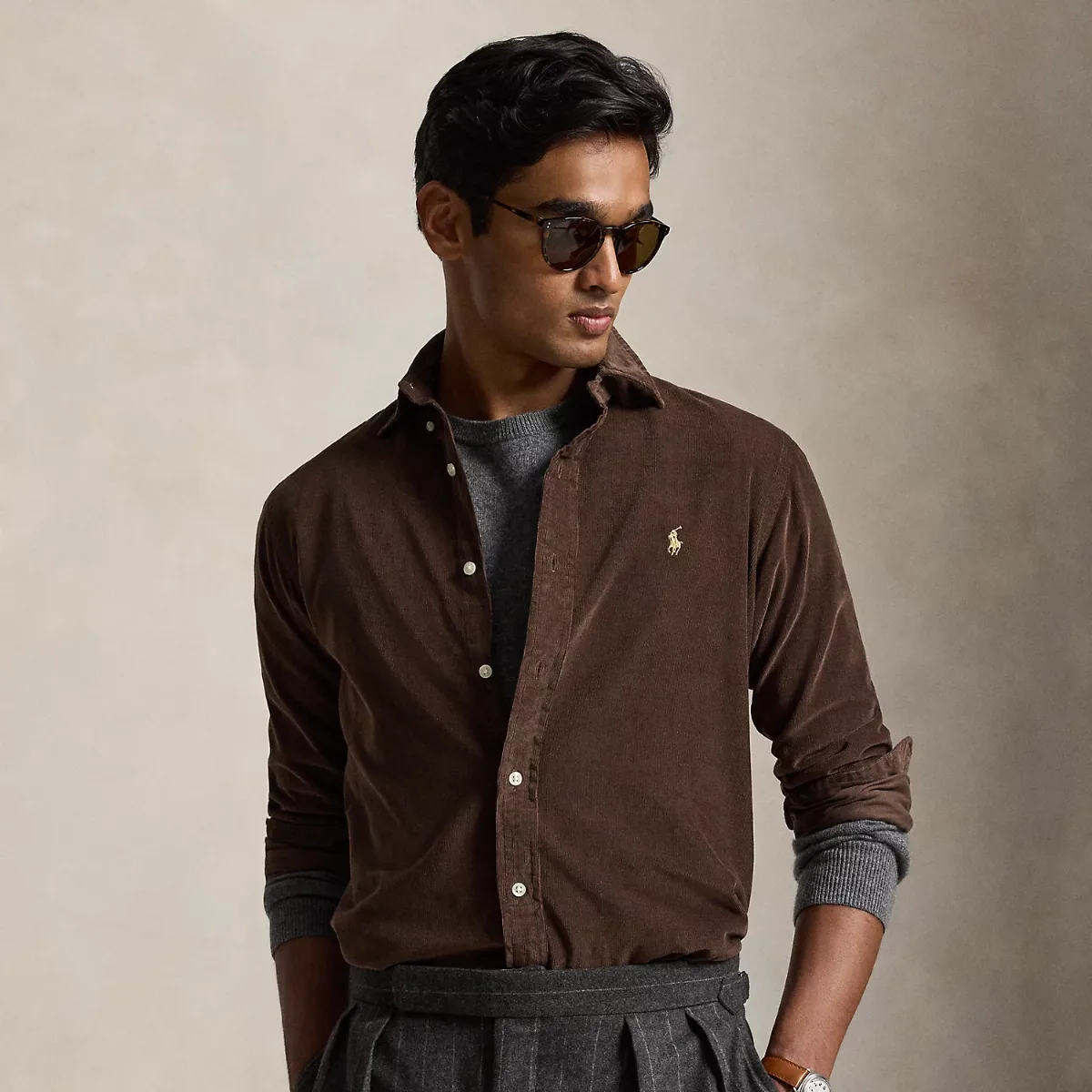 Custom Fit Corduroy Shirt