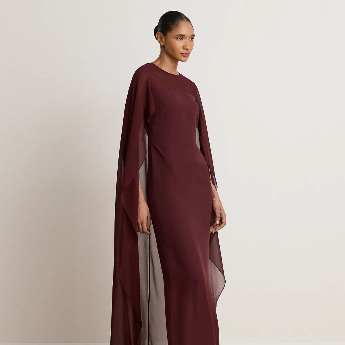 Cape Georgette Gown
