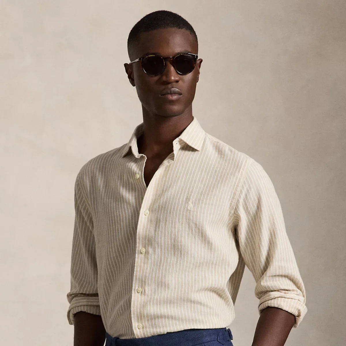 Custom Fit Striped Seersucker Shirt by Polo Ralph Lauren