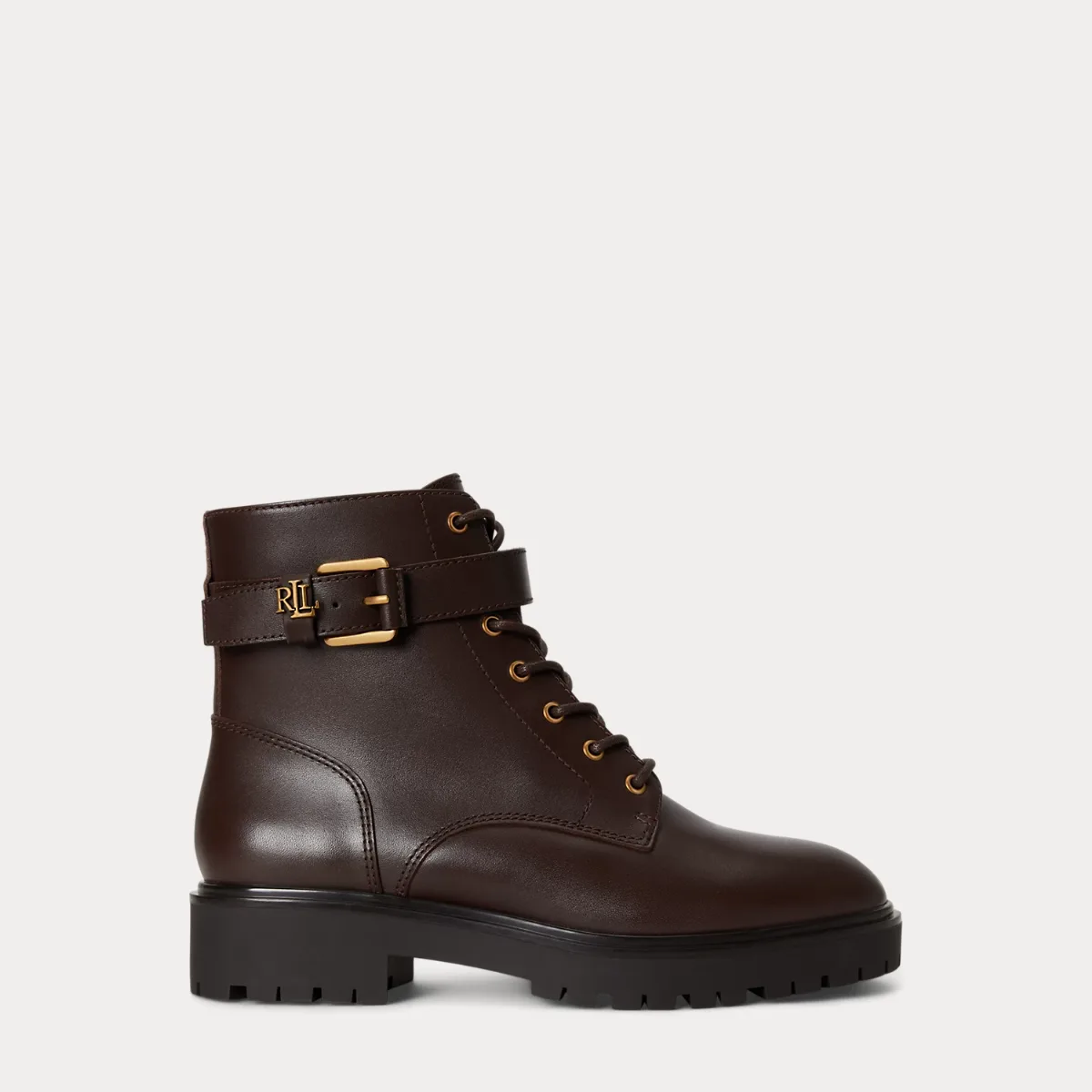 Allyson Calfskin Logo-Keeper Bootie by Lauren Ralph Lauren