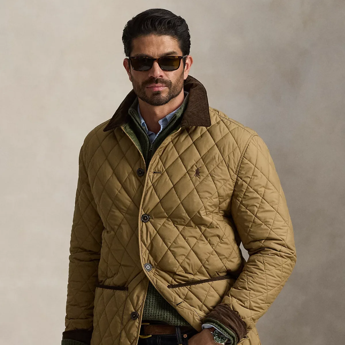 The Beaton Quilted Barn Coat by Ralph Lauren Big & Tall