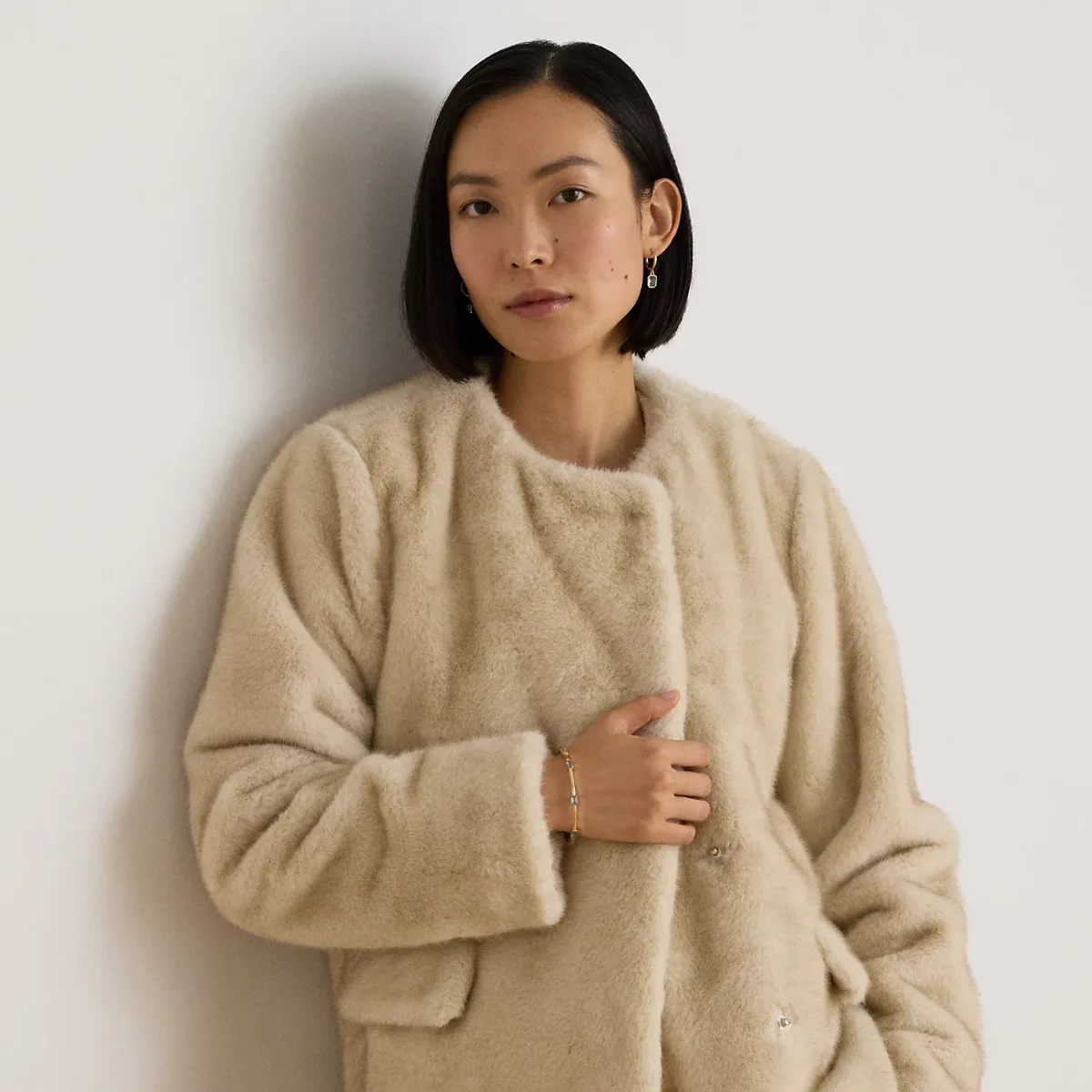Faux-Fur Coat by Lauren Ralph Lauren