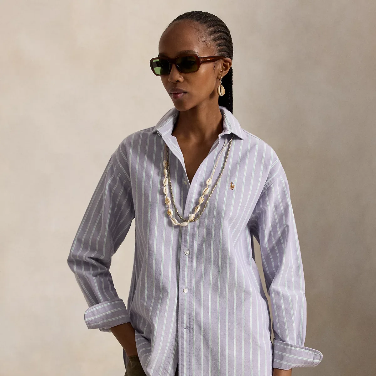 Relaxed Fit Cotton Oxford Shirt