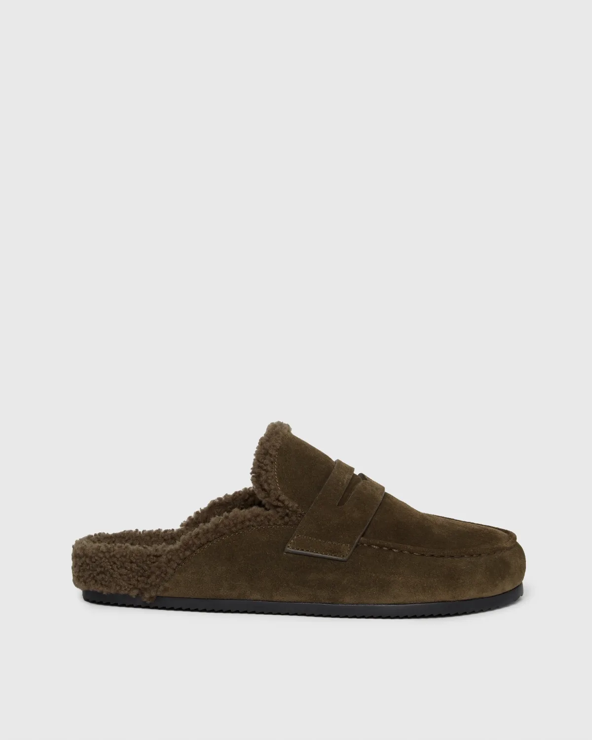 Wynn Shearling Slide - Suede by PAIGE