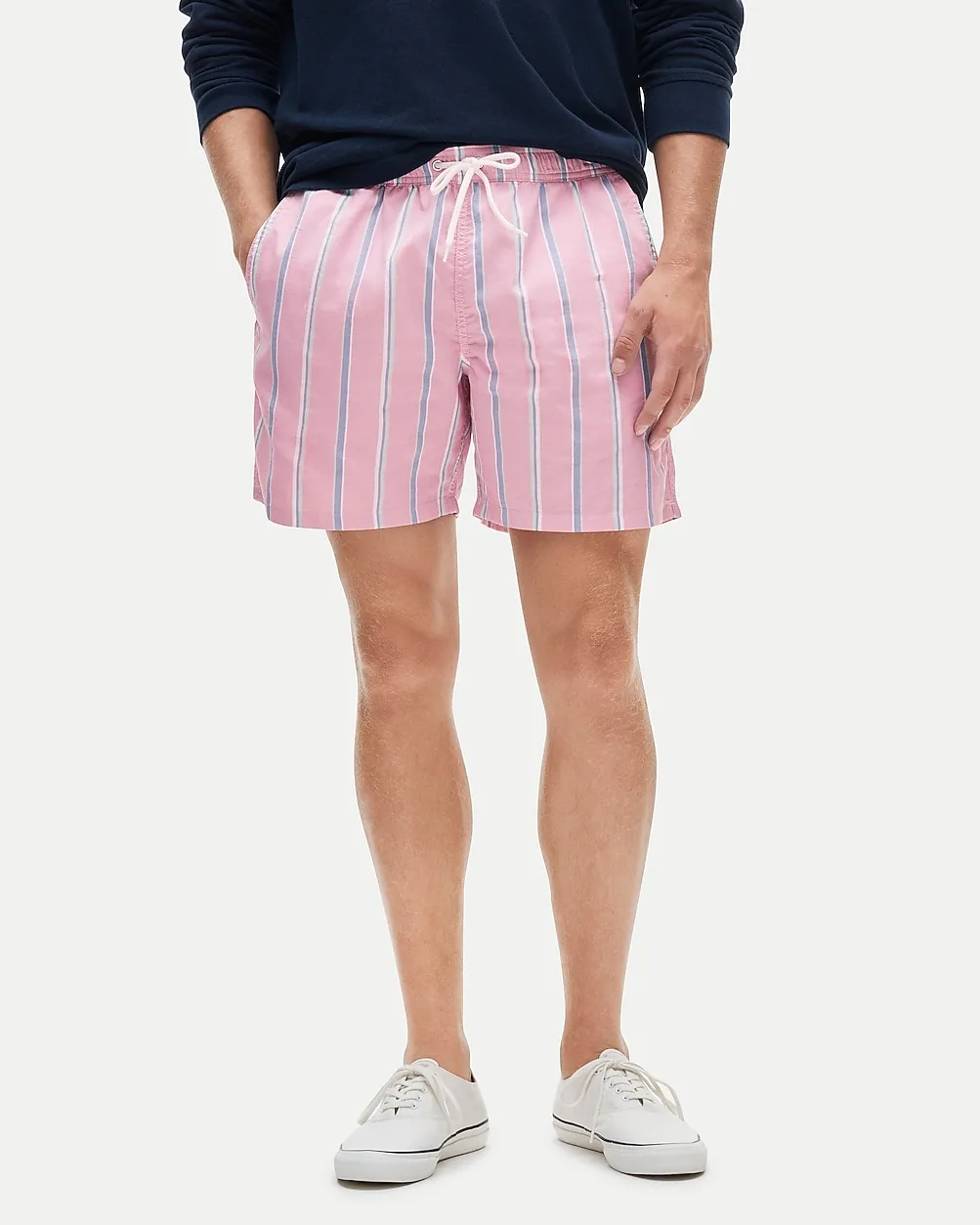 6" Swim Trunk in Cotton-Nylon Blend Oxford by J.Crew