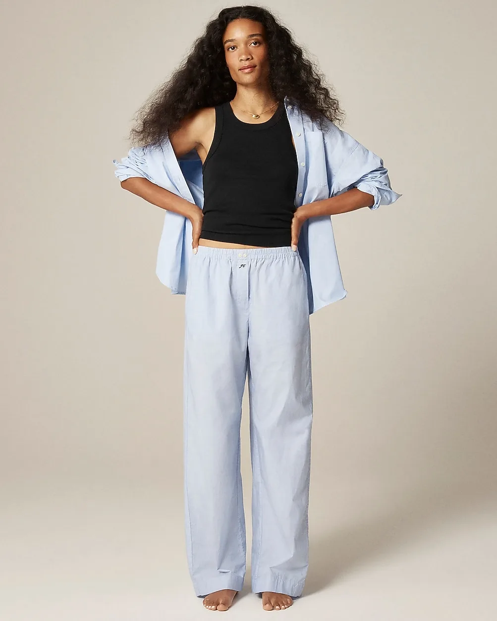 Classic Pajama Pant in End-On-End Cotton by J.Crew