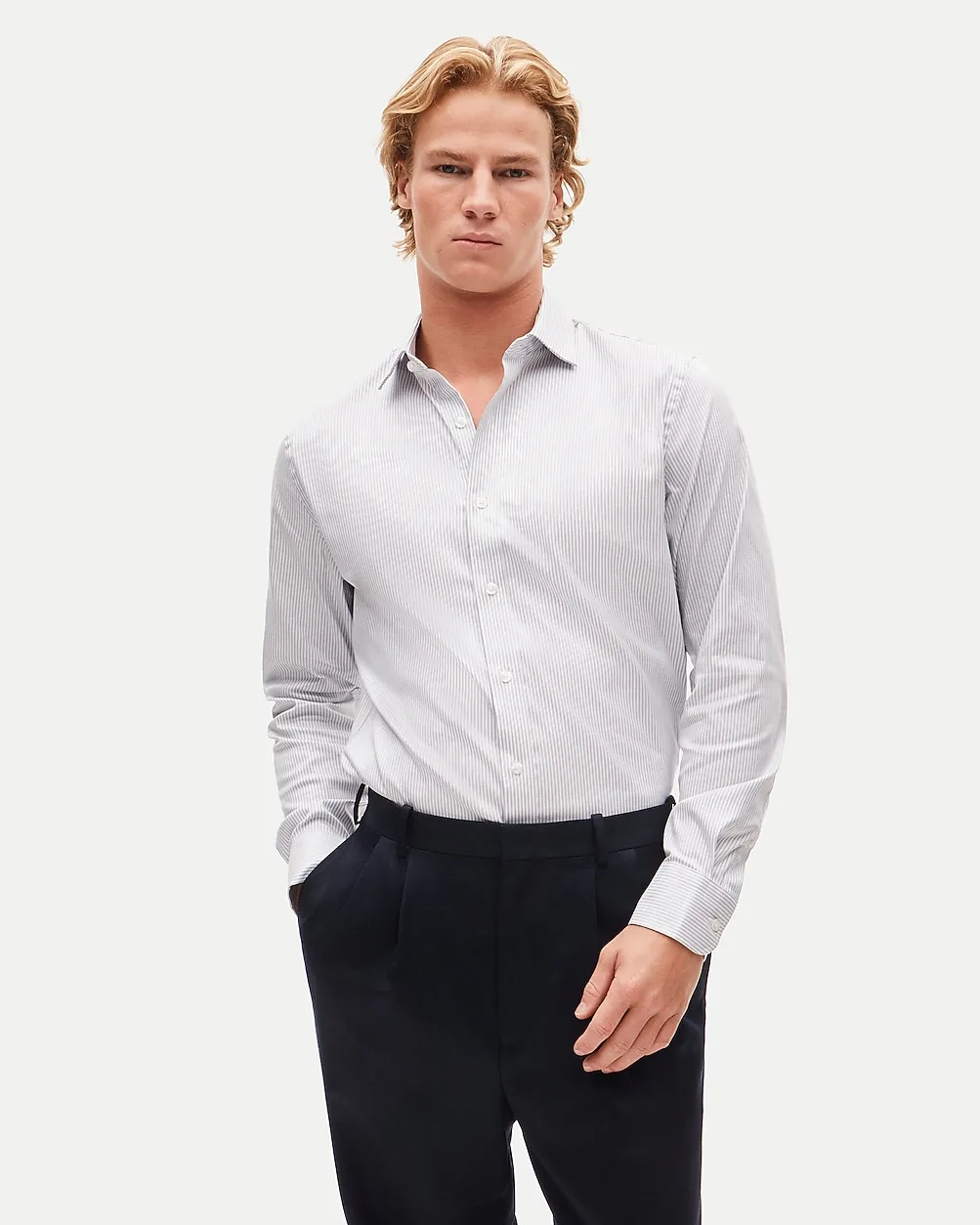 Bowery Performance Stretch Dress Shirt with Spread Collar