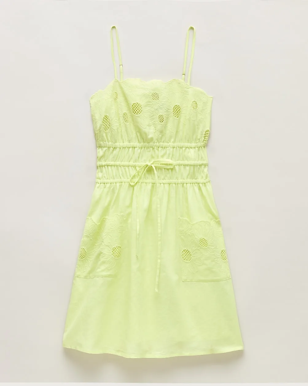 Embroidered Mini Dress in Linen-Cotton Blend by J.Crew