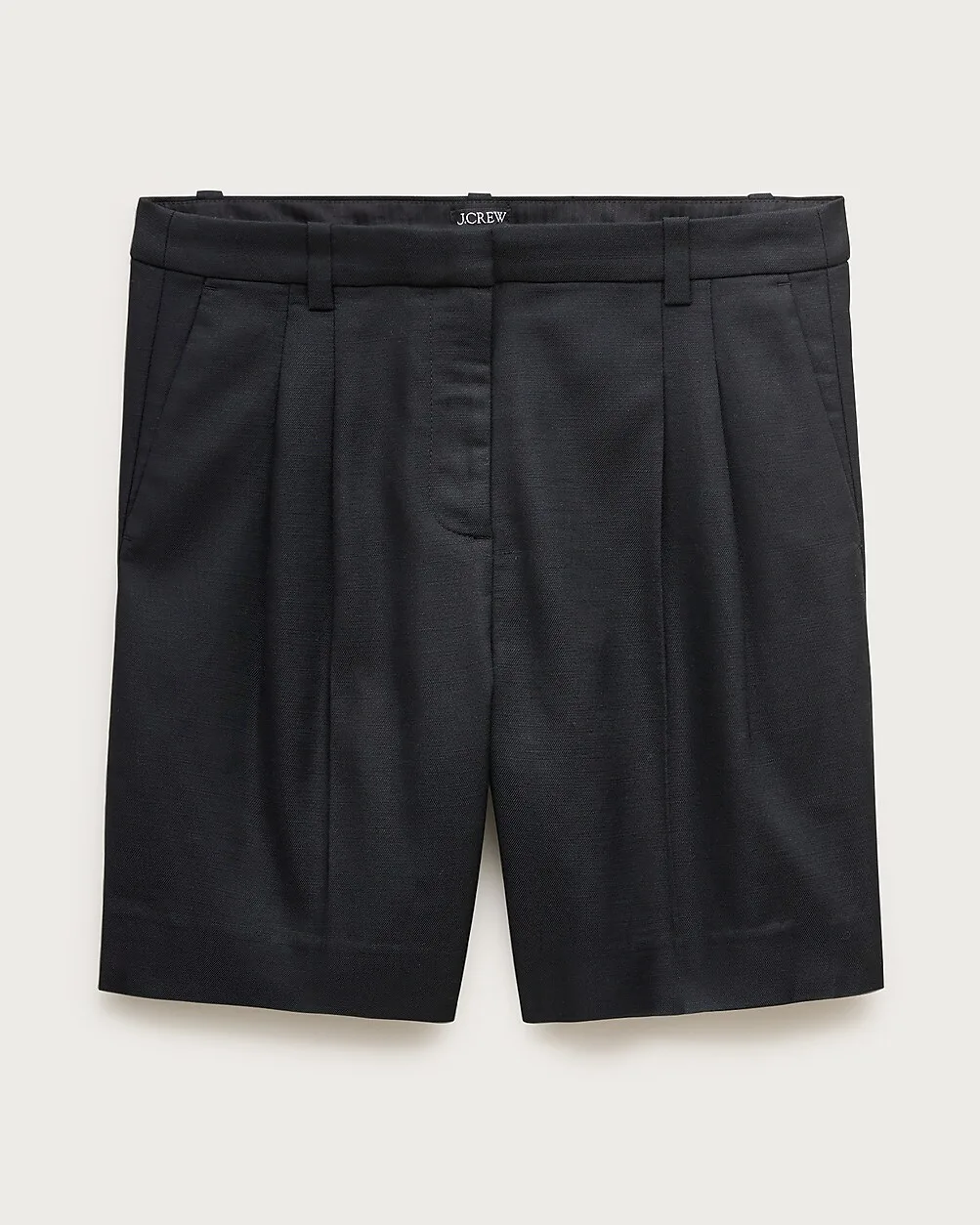 Pleated Trouser Short in Gramercy Linen Blend