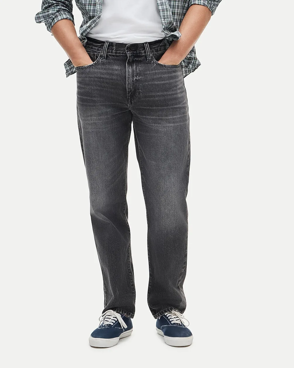 Classic Straight Jean in Faded Black Wash by J.Crew