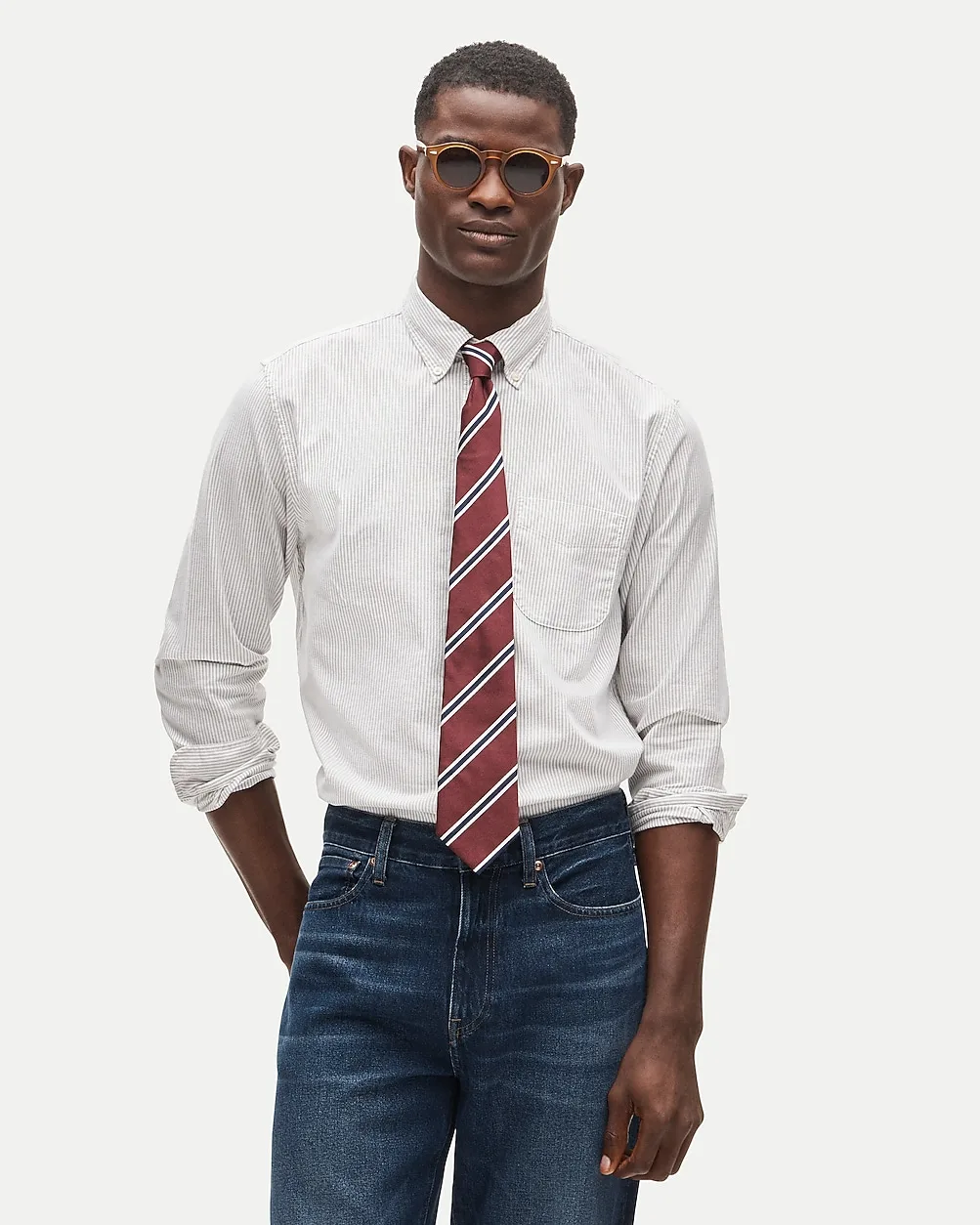 Slim Untucked Broken-In Organic Cotton Oxford Shirt by J.Crew