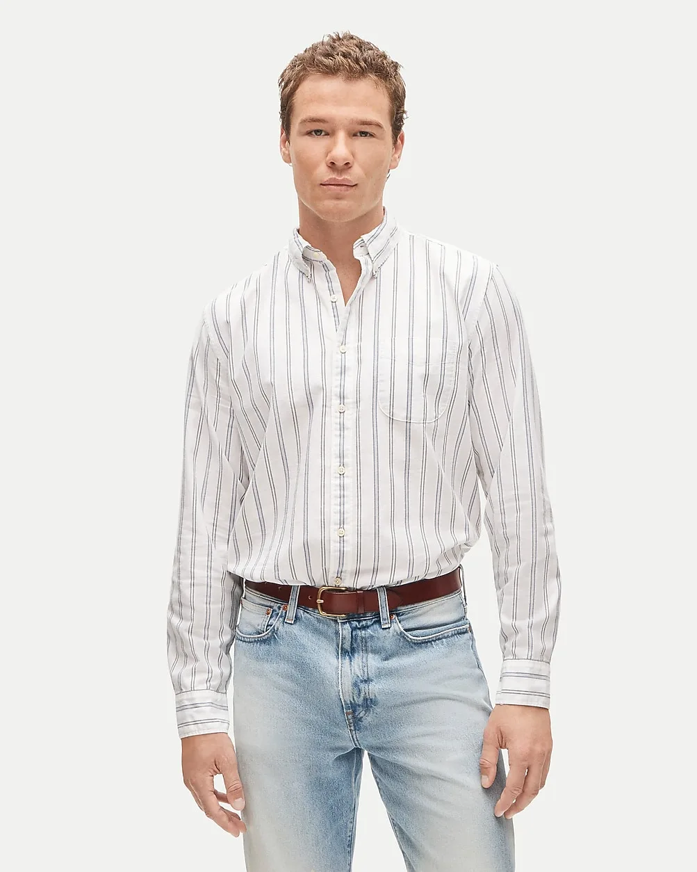 Relaxed Broken-In Organic Cotton Oxford Shirt