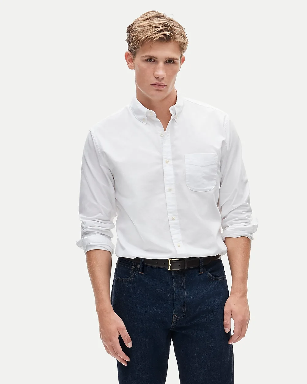 Relaxed Broken-In Organic Cotton Oxford Shirt