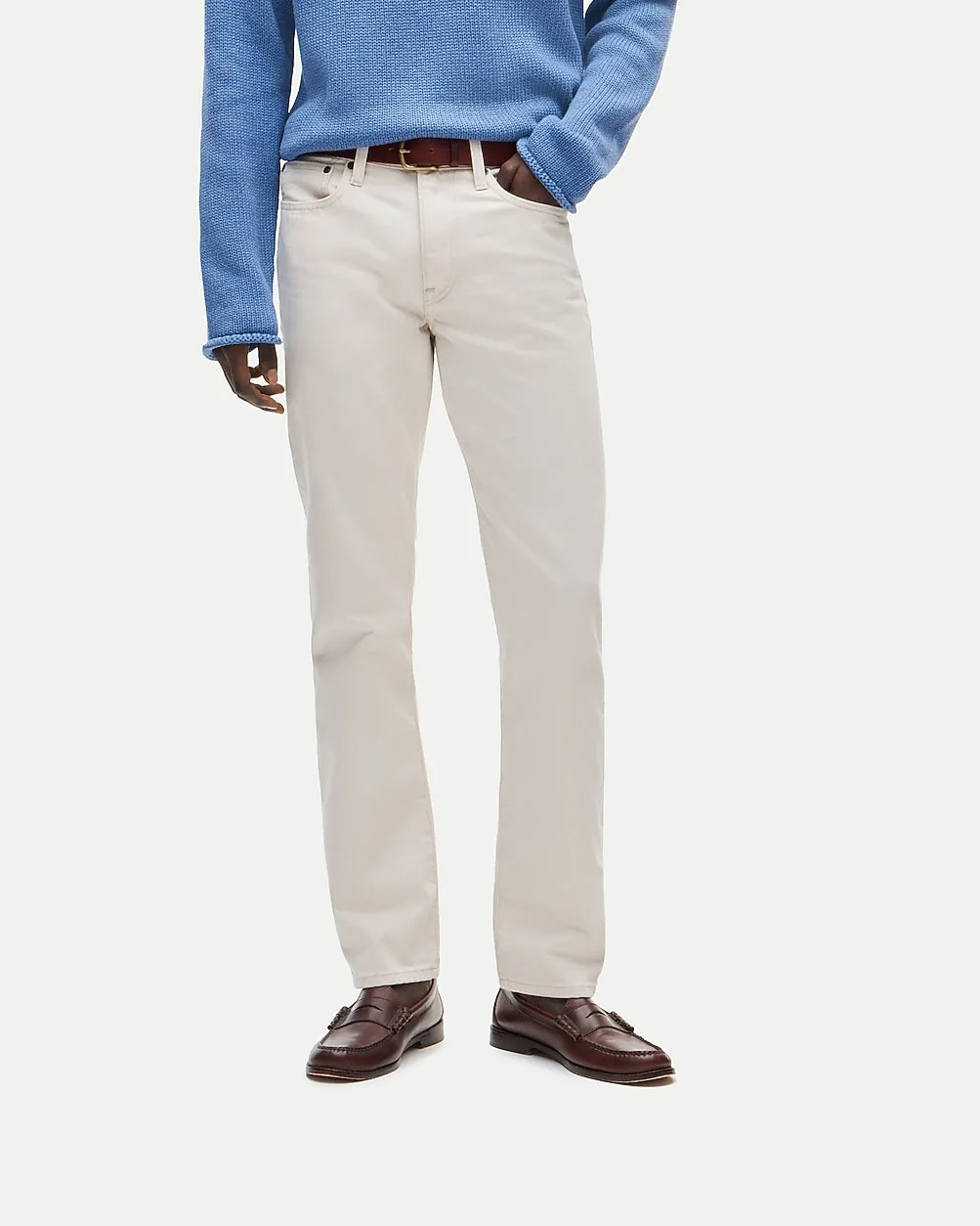 770™ Straight-Fit Jean in Natural Seeded Denim by J.Crew
