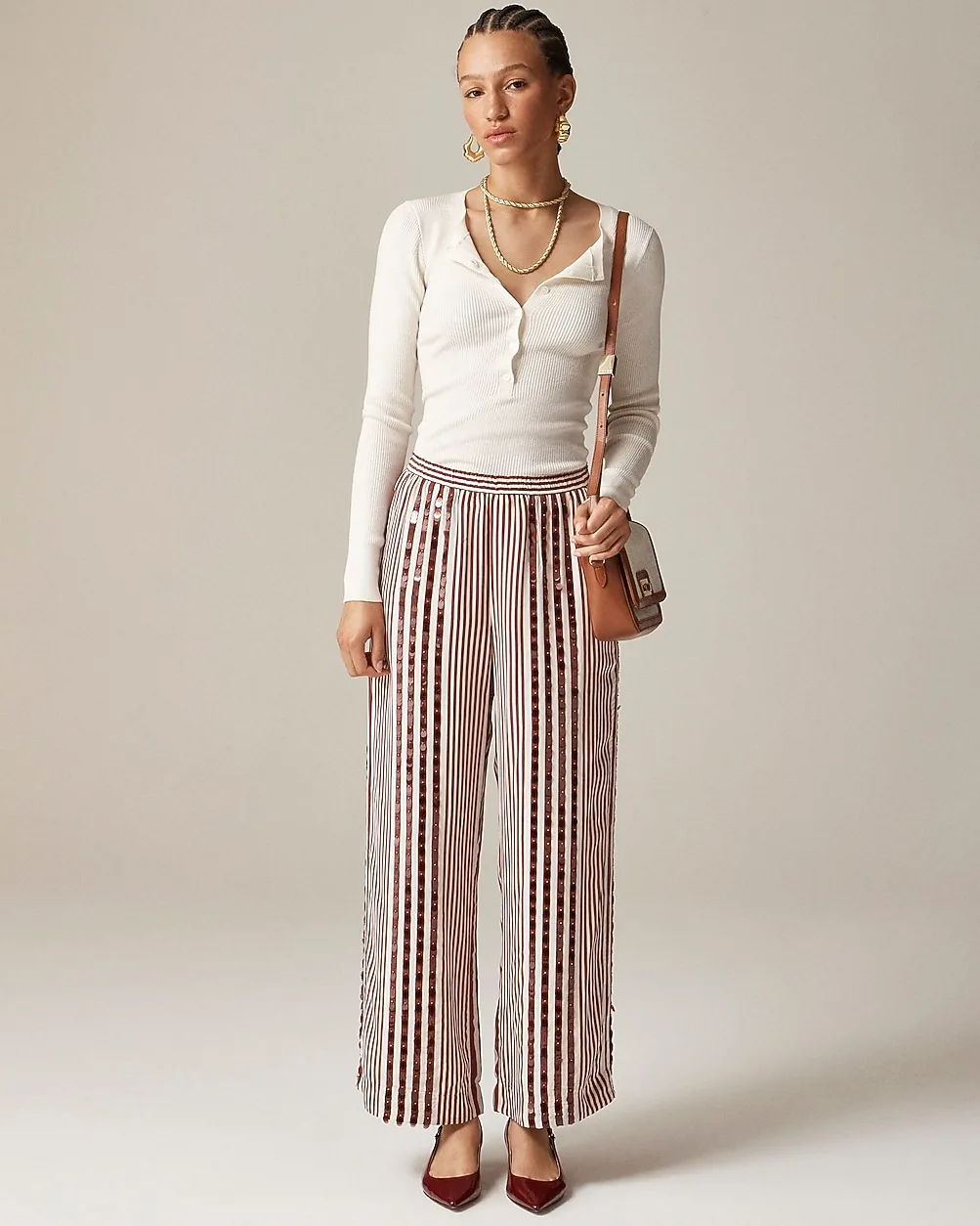 Collection Cropped Stratus Pant with Sequins by J.Crew