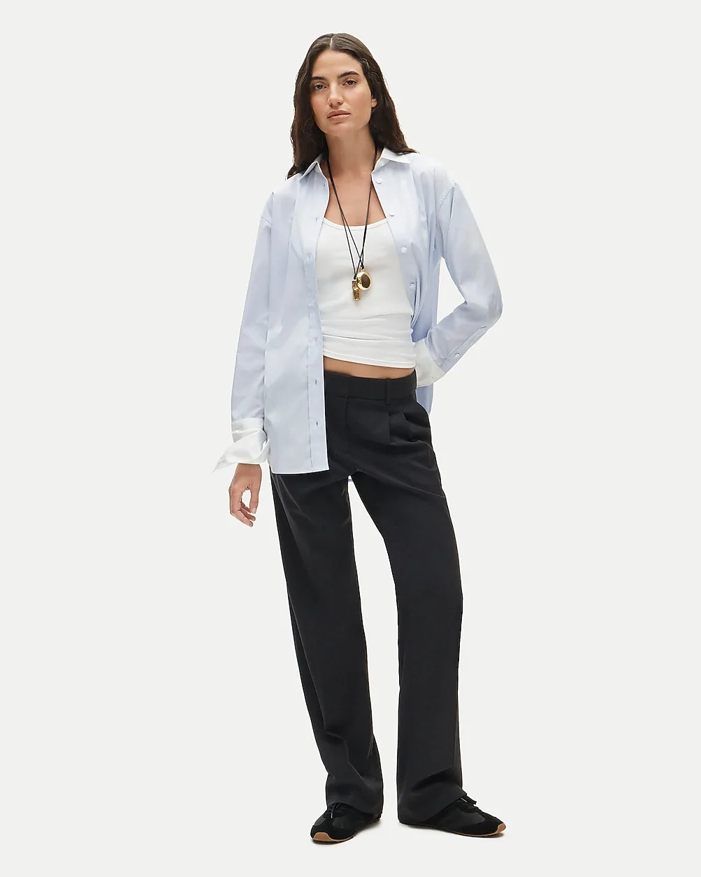 Essential Trouser in Lightspun Wool Blend by J.Crew