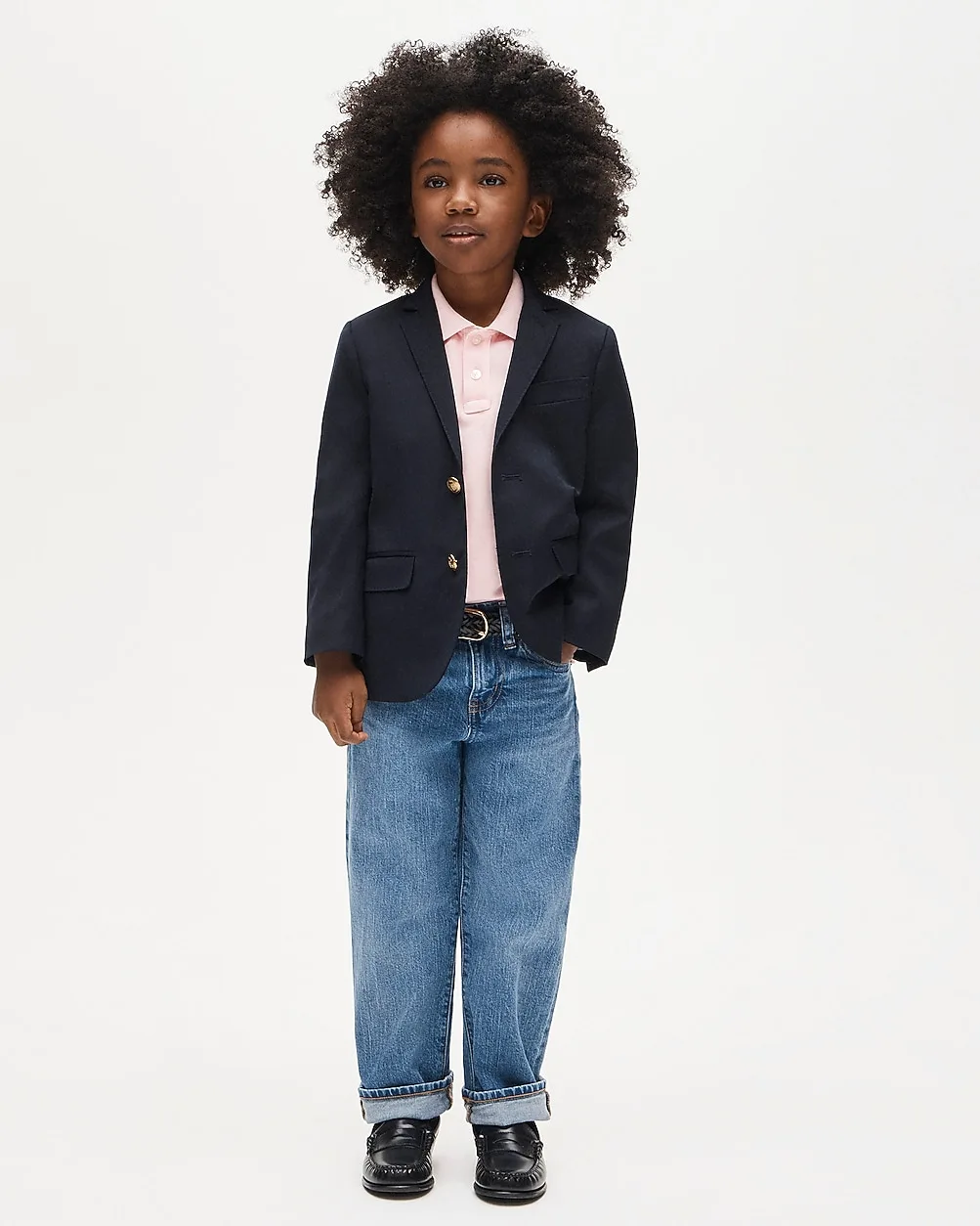 Ludlow Two-Button Blazer in Navy Wool Blend by J.Crew