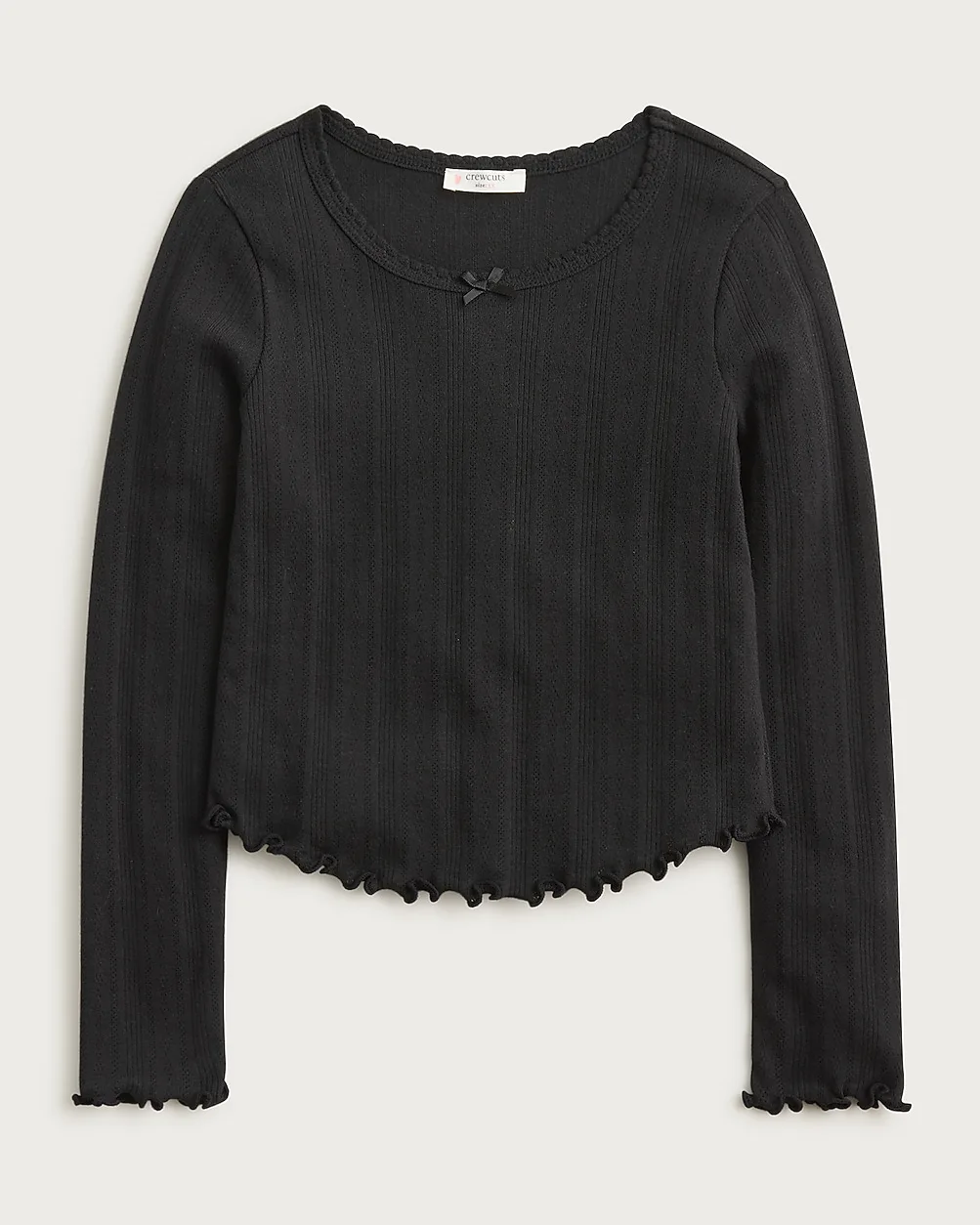 Long-Sleeve Pointelle-Knit T-Shirt by J.Crew