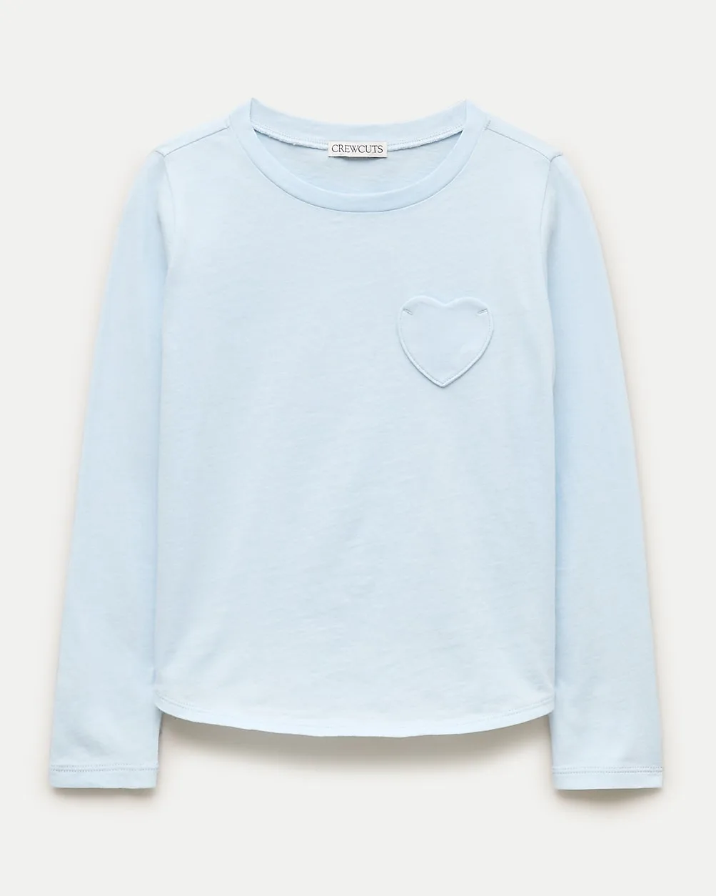 Long-Sleeve Heart-Pocket T-Shirt in Vintage Jersey by J.Crew