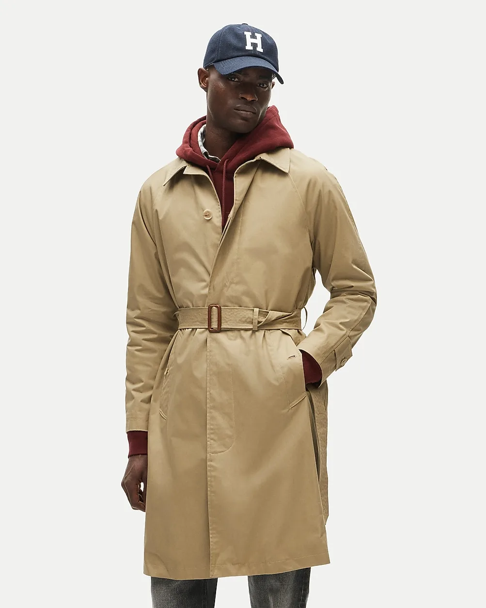 Rivington Trench Coat in Water-Resistant Cotton by J.Crew