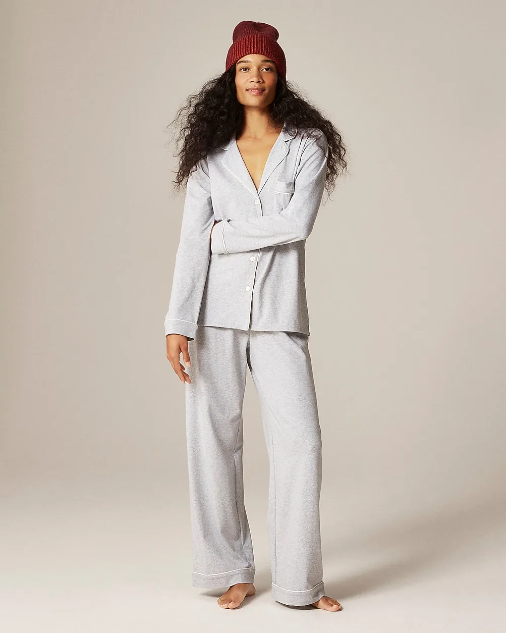 Dreamy Cotton-Blend Pajama Pant Set