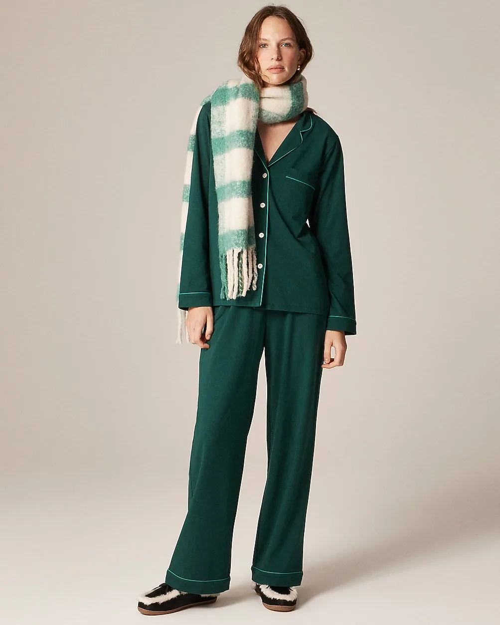 Dreamy Cotton-Blend Pajama Pant Set by J.Crew