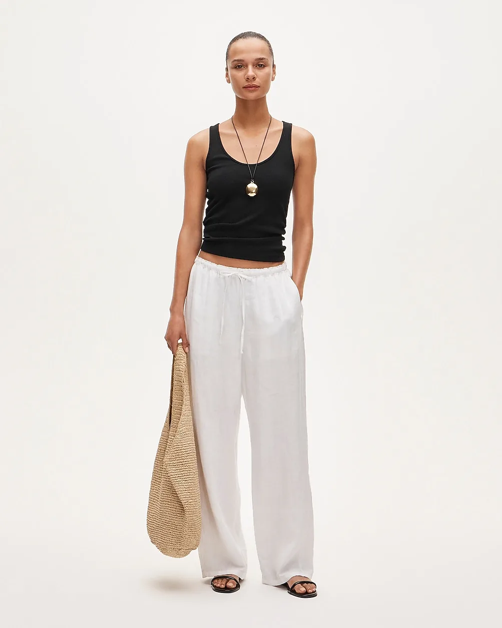 Soleil Pant in Linen by J.Crew