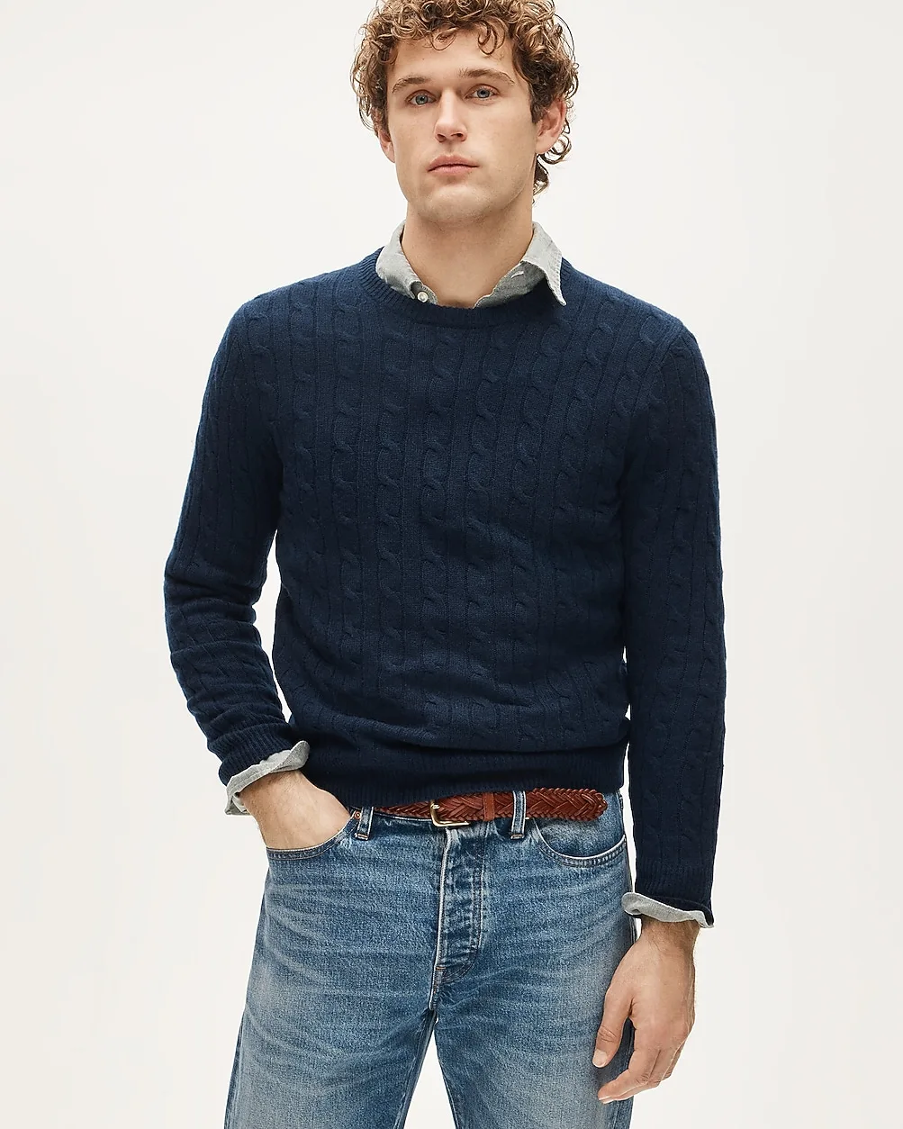 Cashmere Cable-Knit Sweater