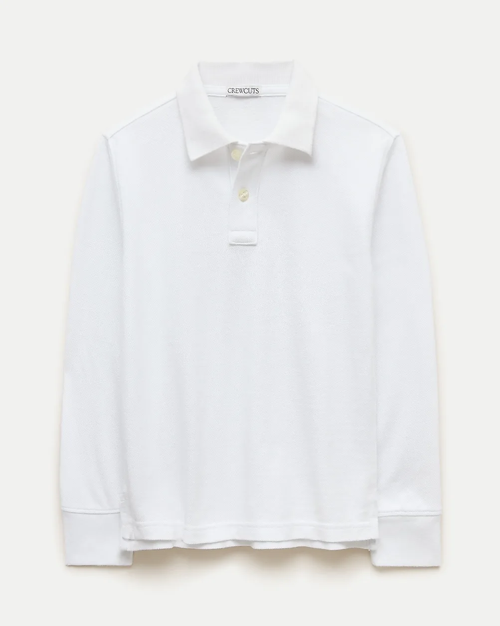 Long-Sleeve Washed Piqué Polo Shirt by J.Crew