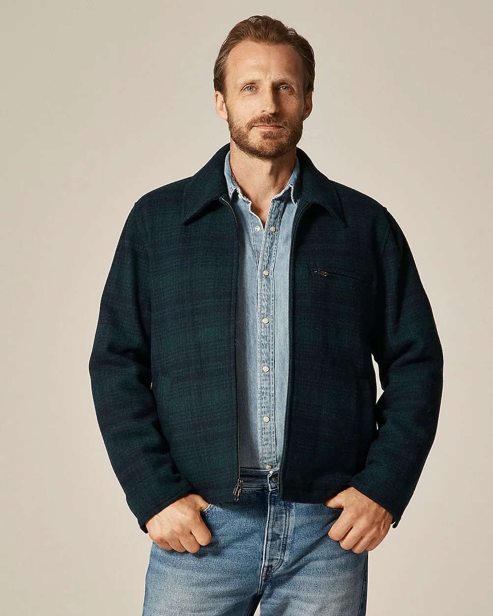 City Jacket in Wool Blend by J.Crew
