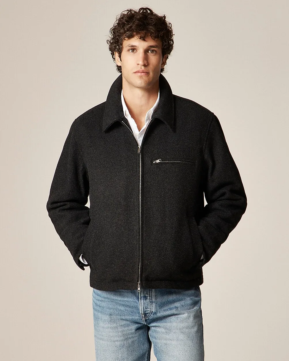 City Jacket in Wool Blend