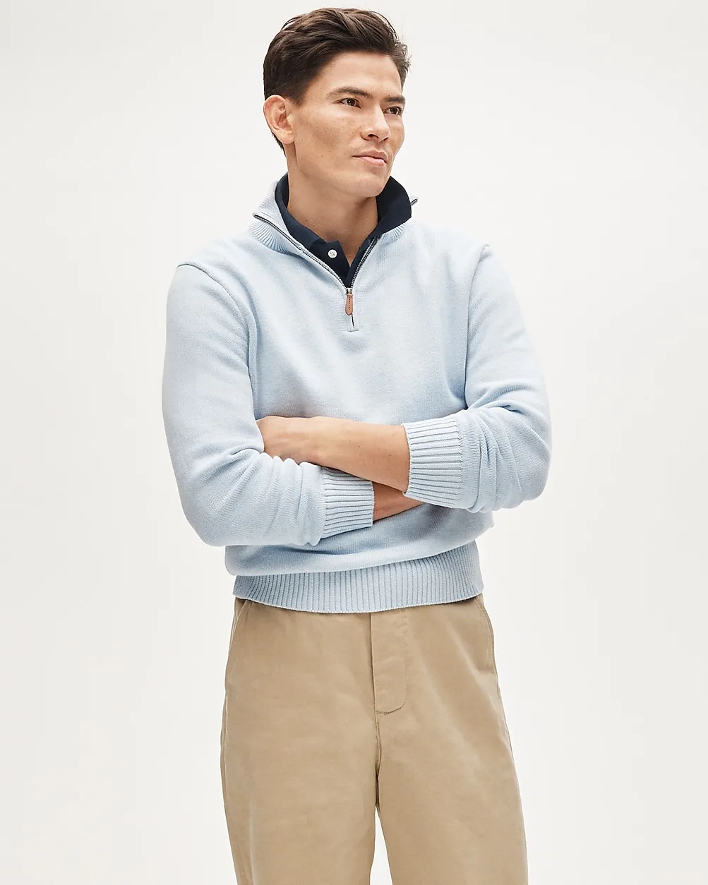 Heritage Cotton Quarter-Zip Sweater
