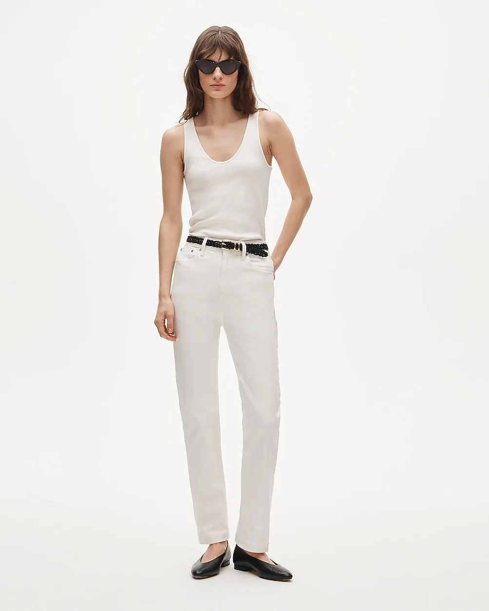 Nipped Straight Jean in Stretch by J.Crew