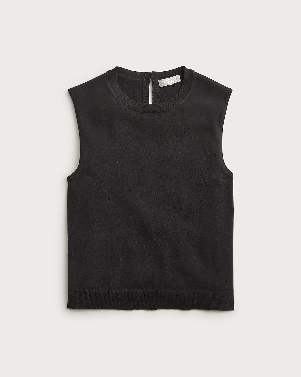 Featherweight Cashmere-Blend Cropped Sweater Shell by J.Crew